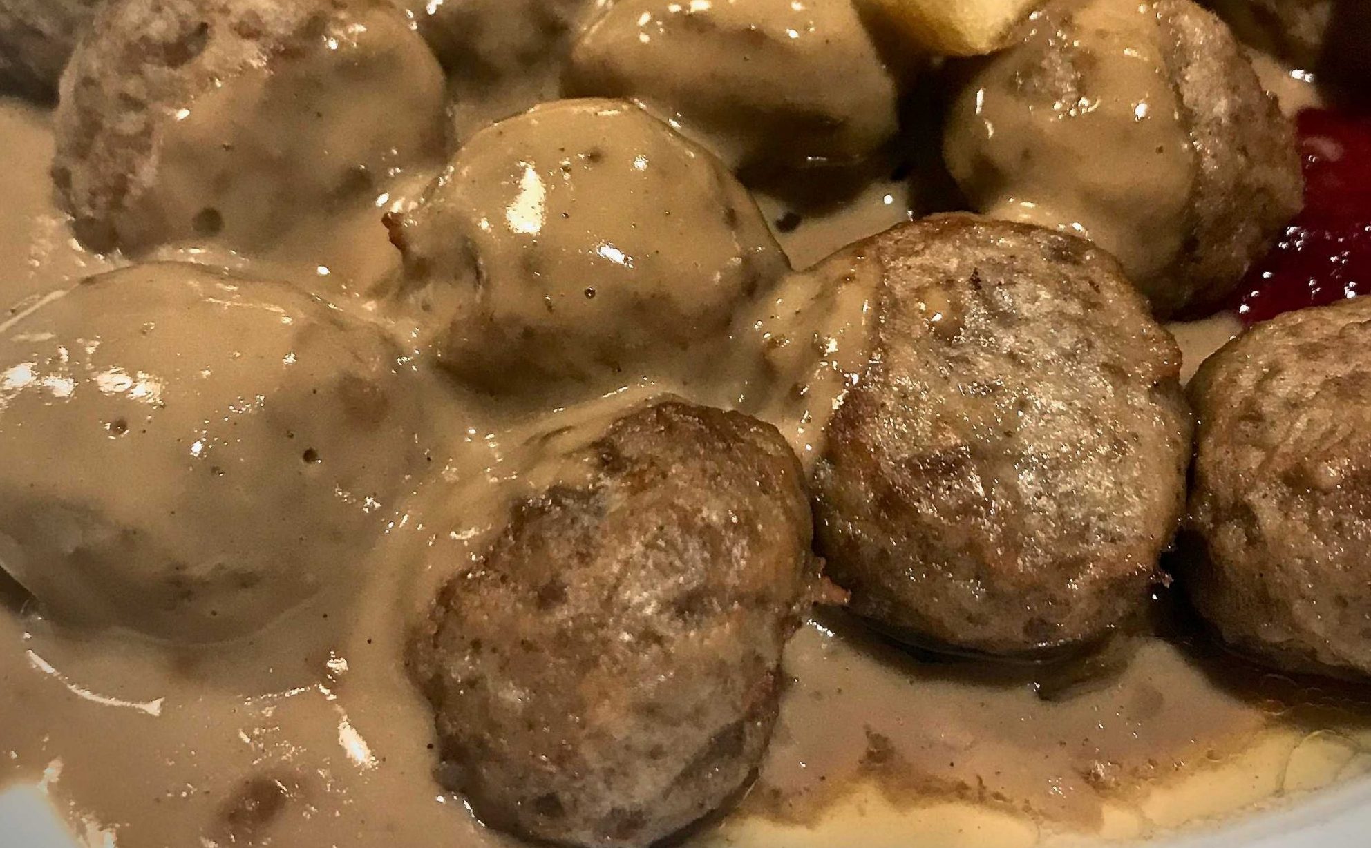 Boulettes sauce poivrée