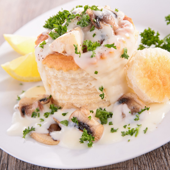 Sauce vol-au-vent aux fruits de mer