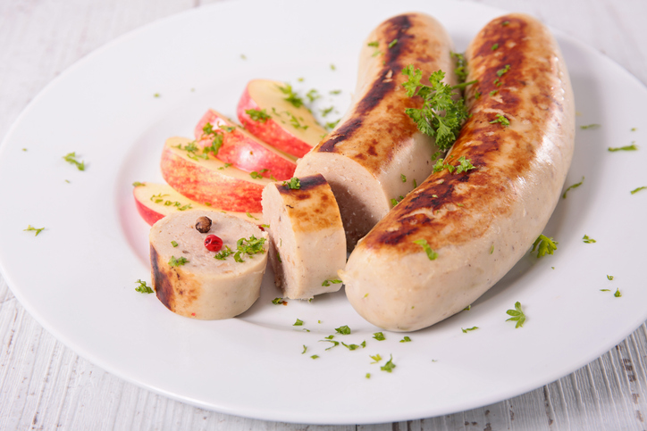 Saucisses de volaille et pommes